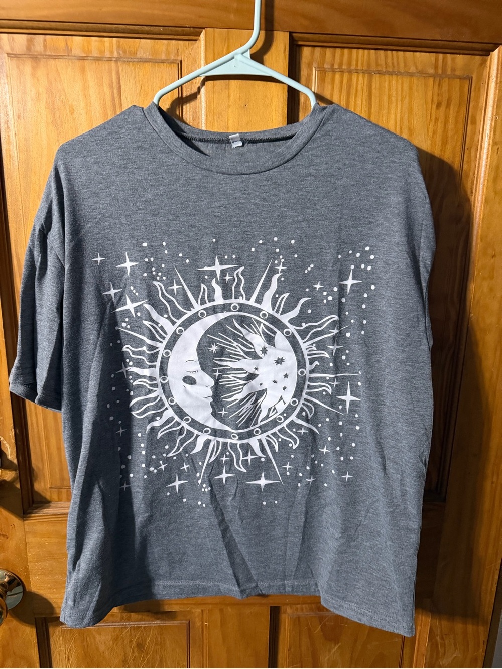 Kids Gray Graphic Sun & Moon Tee